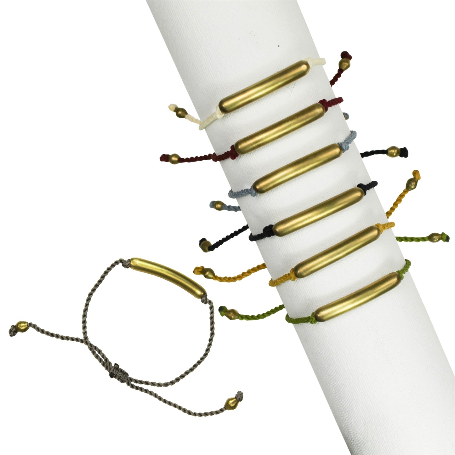 Nico Thread Bracelet - Brass