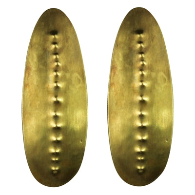 Obara Post Earring, Brass, Teardrop