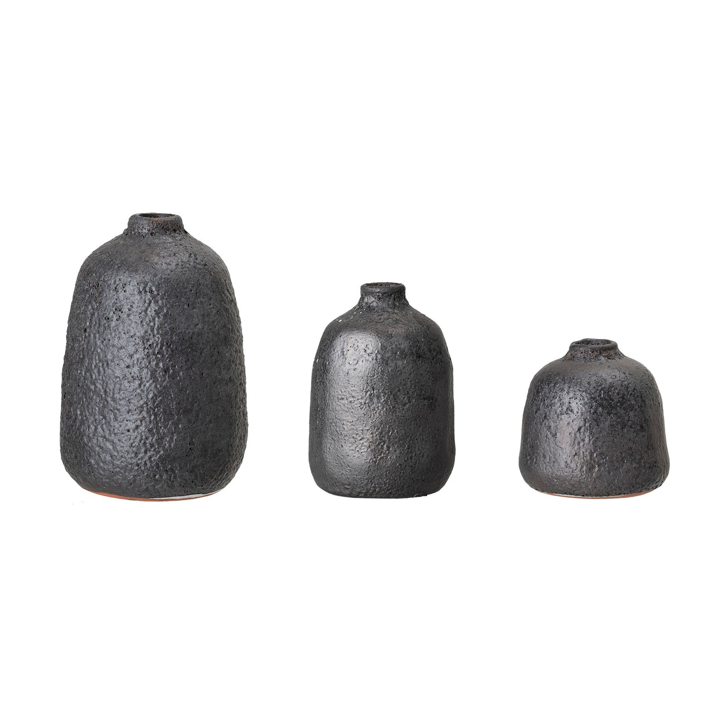 Matte Metallic, Reactive Glaze, Terracotta Vases