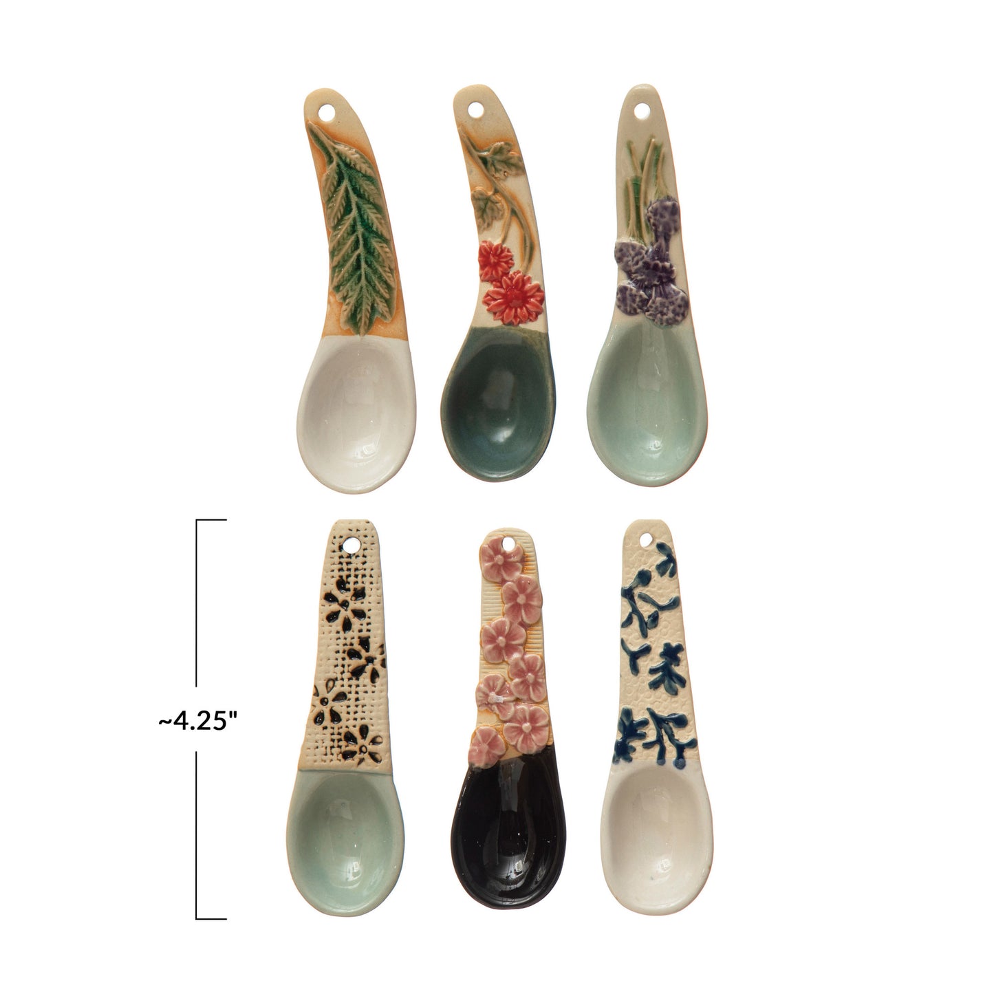 Hand-Painted Spoon with Handle