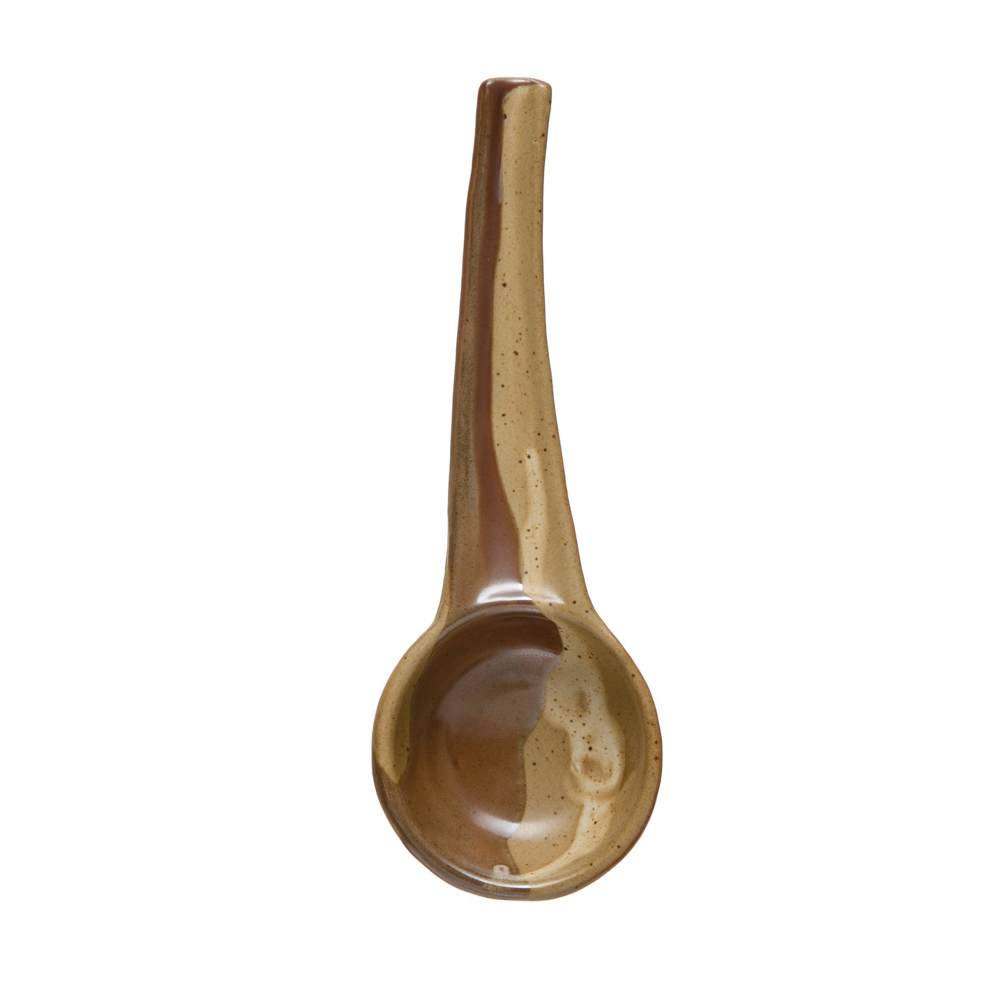 Two-Tone Stoneware Spoon with Reactive Glaze