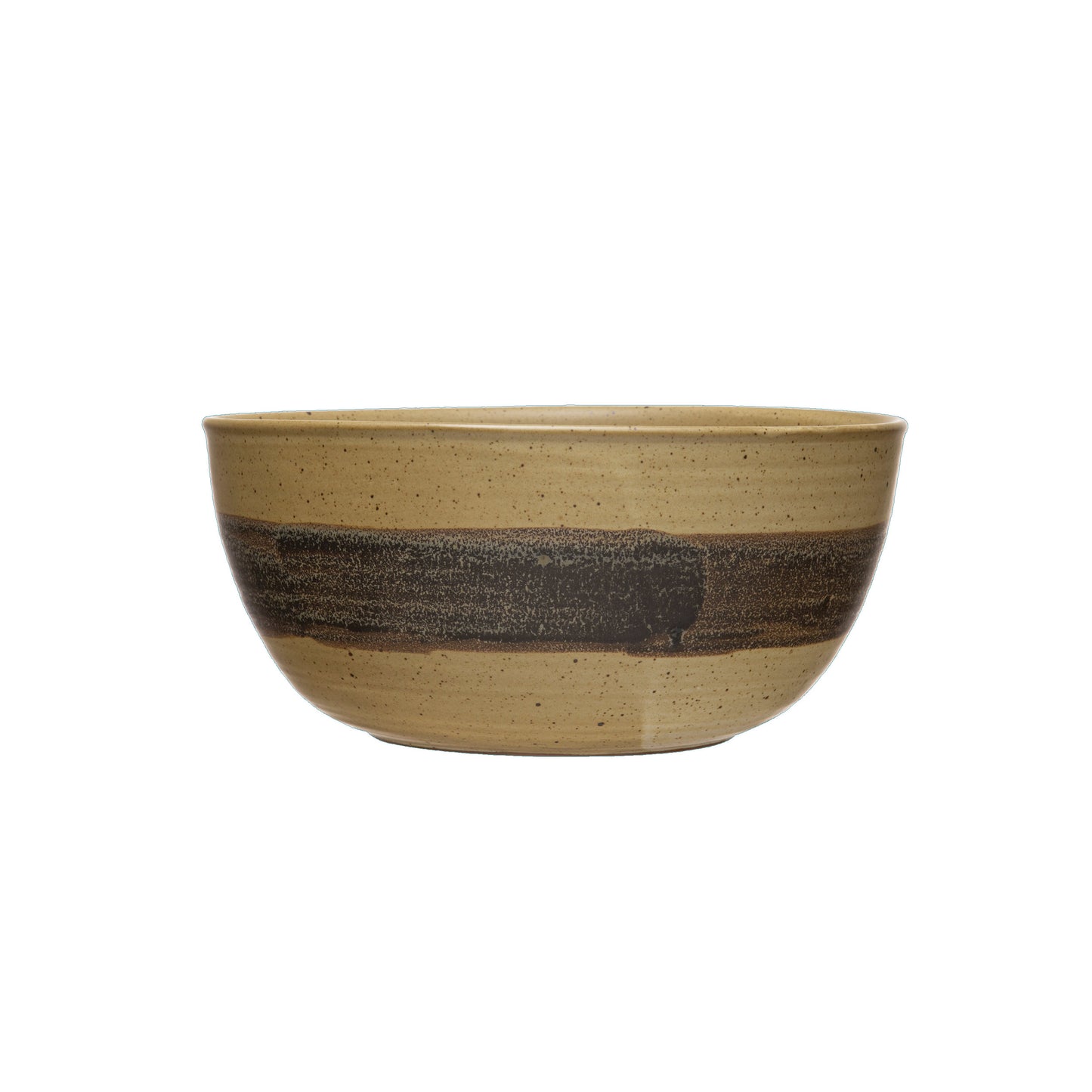 Stoneware Bowl with Reactive Glaze