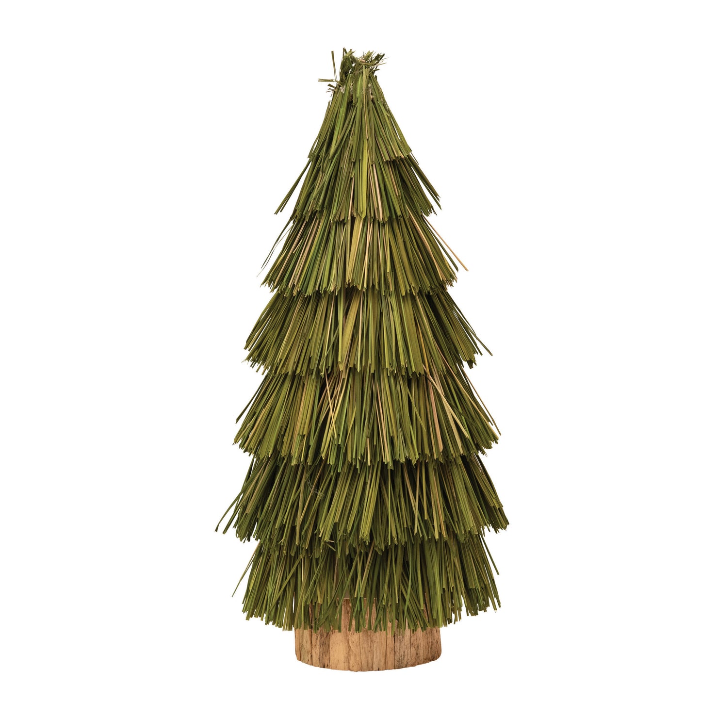 9-1/2" Round x 23"H Hand-Woven Grass Tree
