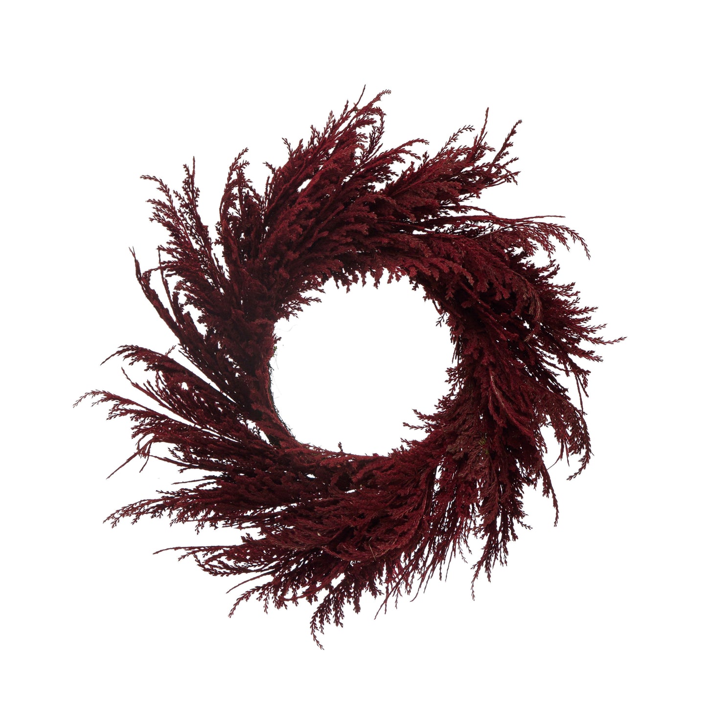 28" Round Faux Pampas Grass Wreath