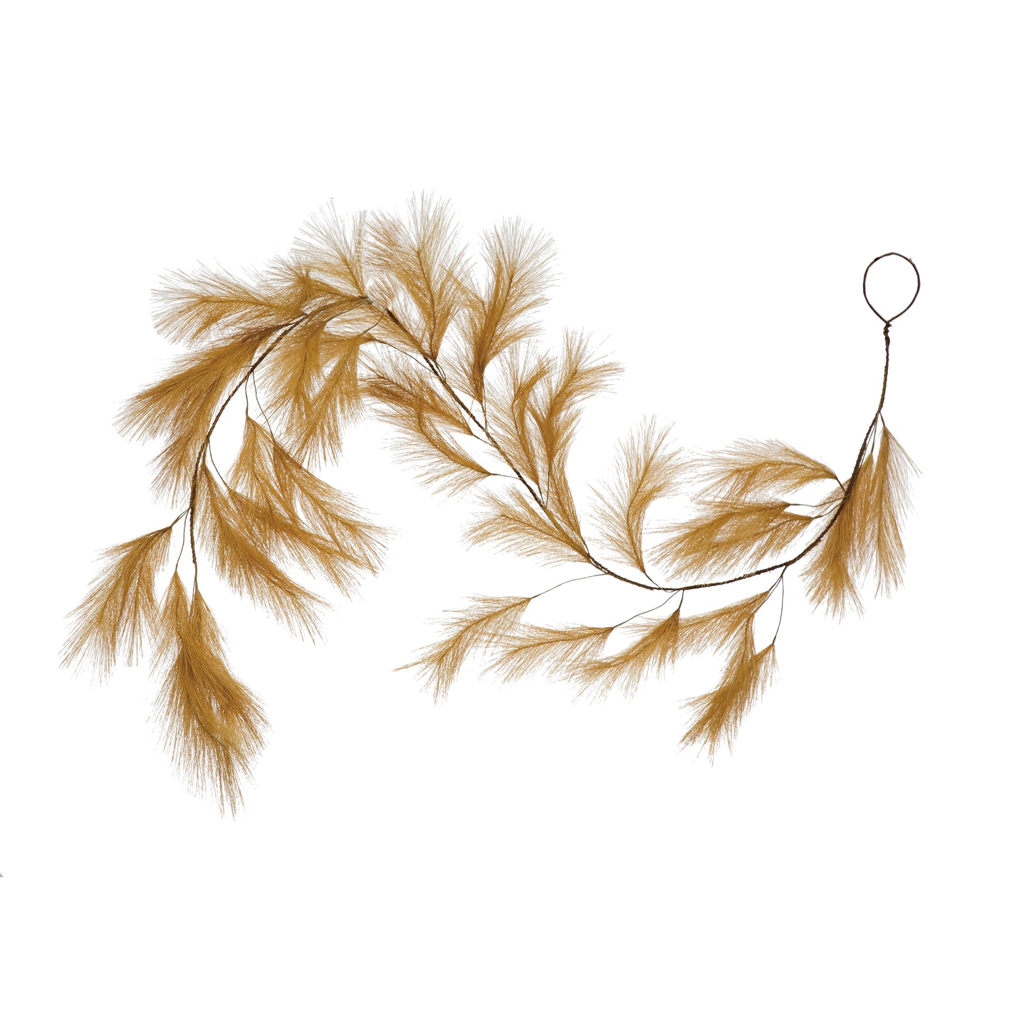 72"L Faux Grass Plume Garland