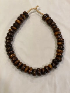 Bone Beads are perfect for a night on the town or use them in your home decor. Put them around a vase or lamp or just lay with other unique finds. Patterns vary.