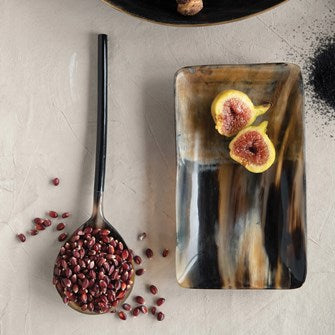Serve up a helping of Style with this 8-3/4"L Horn Serving Spoon. Perfect for your next dinner guests. Makes a great gift. (Each One Will Vary)