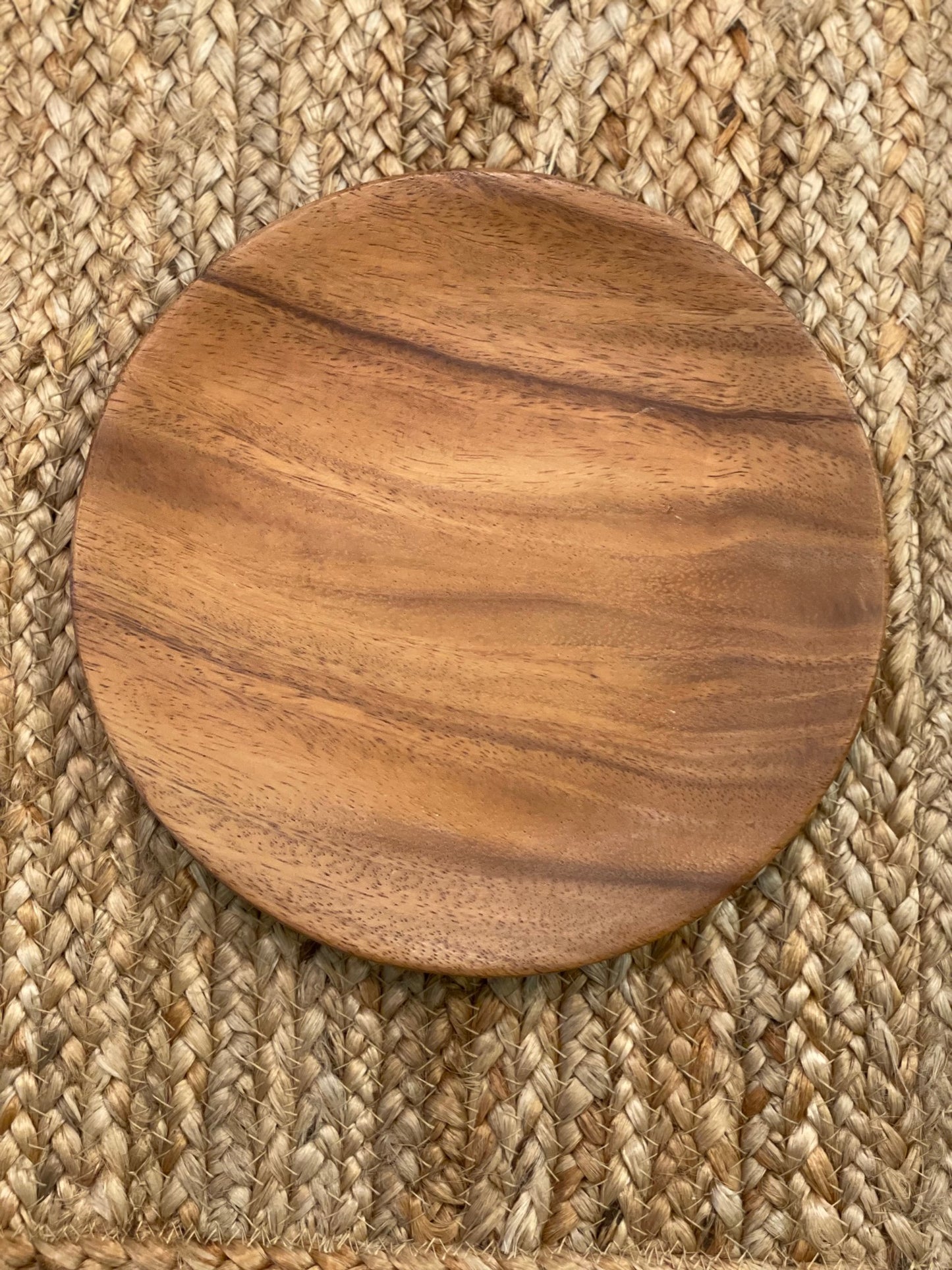 Vintage Teak Wood Plate