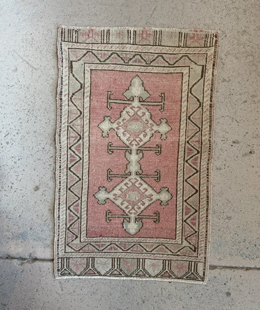 Vintage Rug 22 in x 36in