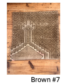 Vintage Turkish Pillow Covers- 16 X 16-Brown