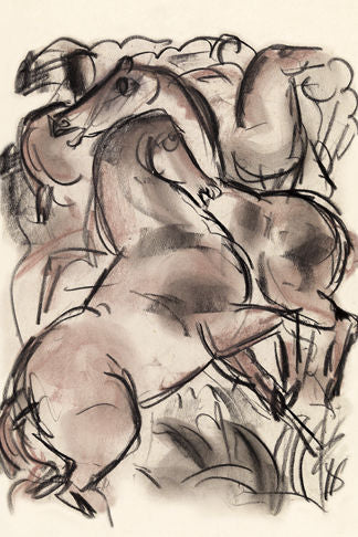Charcoal Horses