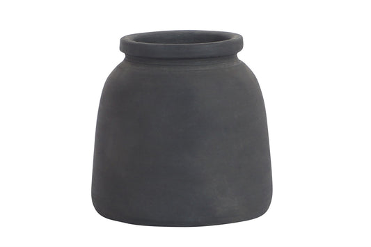 Black Terracotta Pot