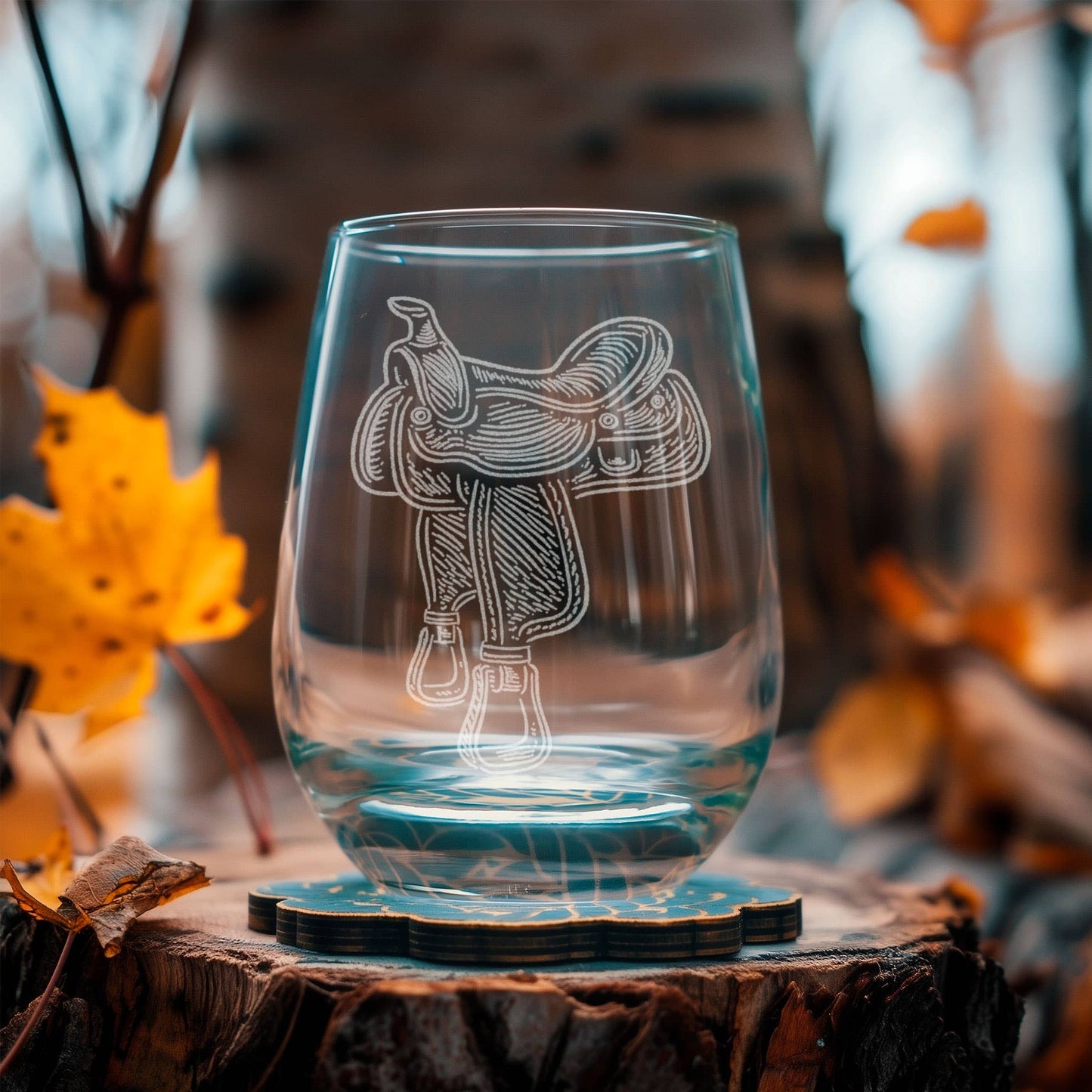 Horse Saddle Drinking Glasses