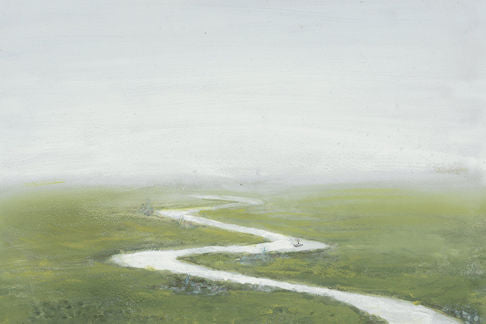 White River Through Green Marsh