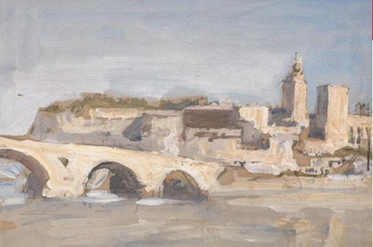 City with Bridge Artwork