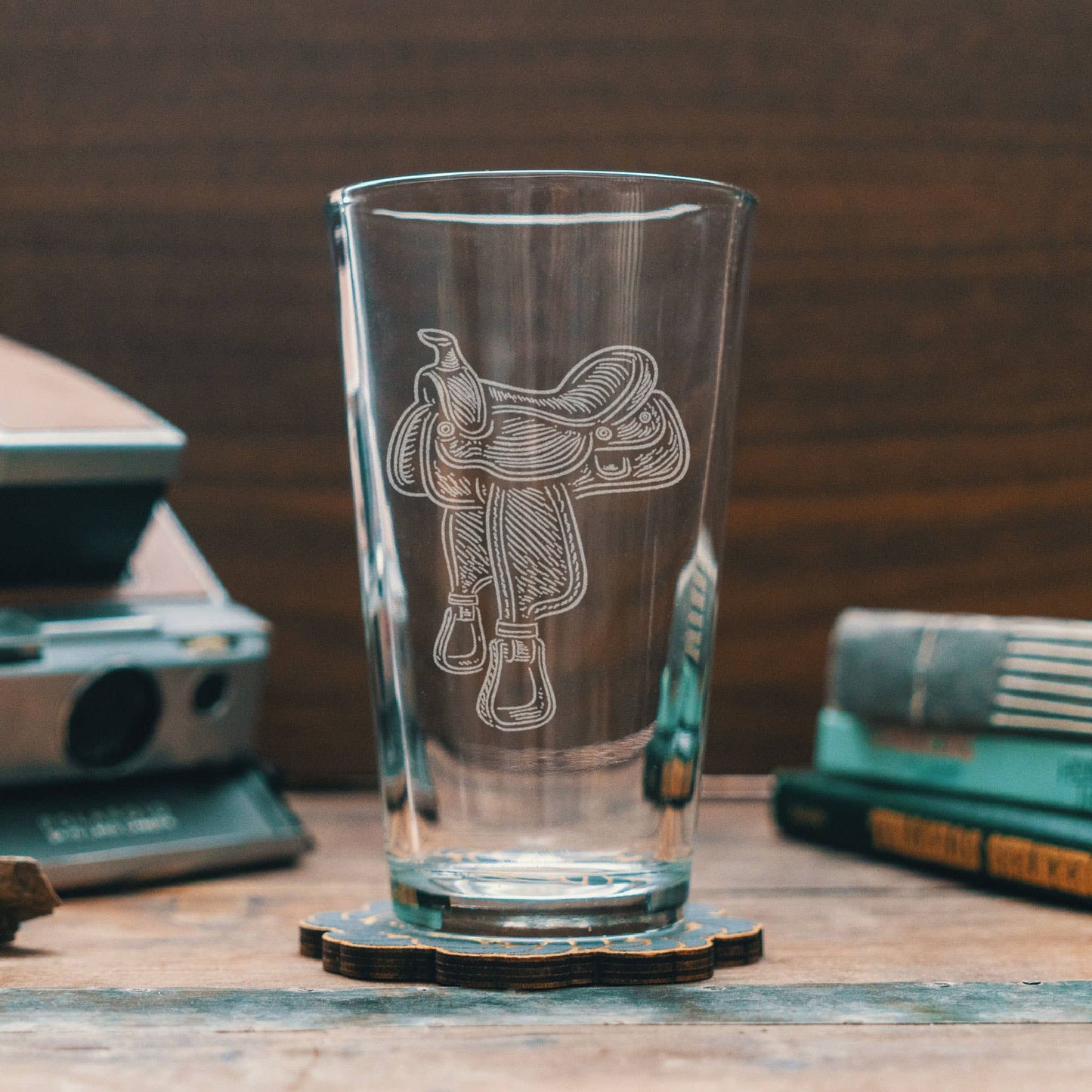 Horse Saddle Drinking Glasses