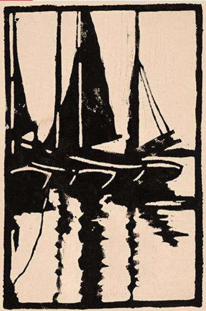 Black Sailboats Artwork