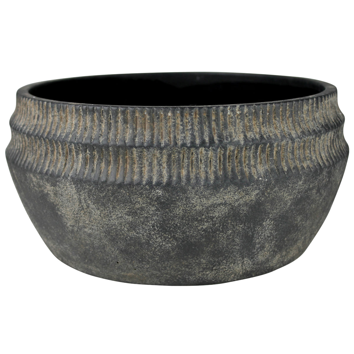 Yara Low Planter, Cement - Lrg