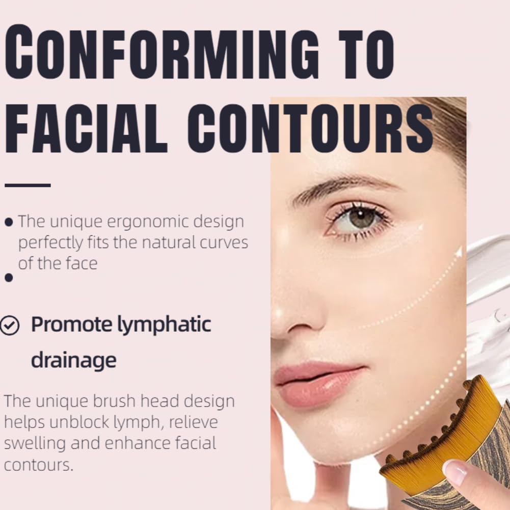 Lymphatic Contour Face Brush for Sculpting
