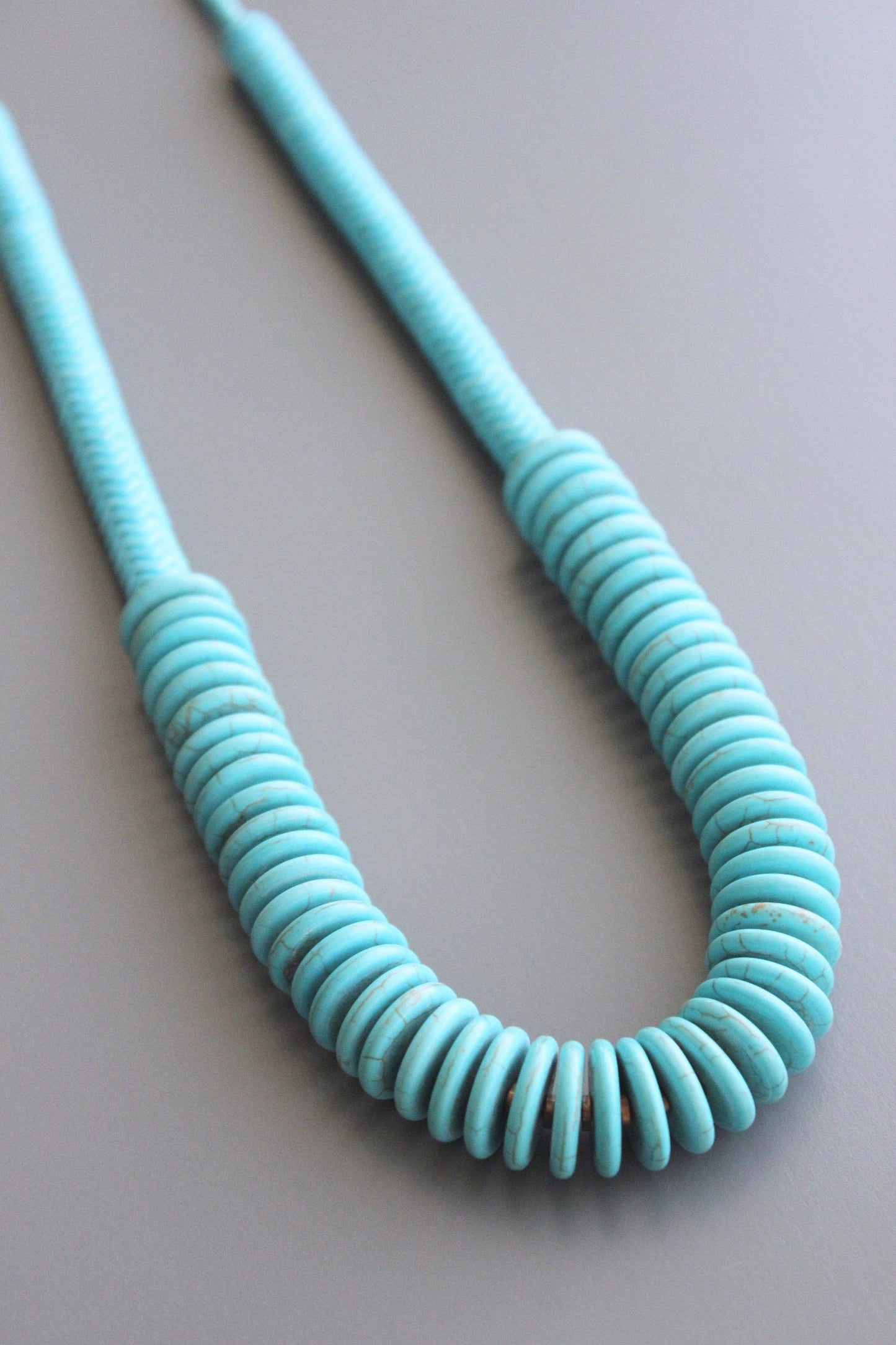 Magnesite and Brass Necklace