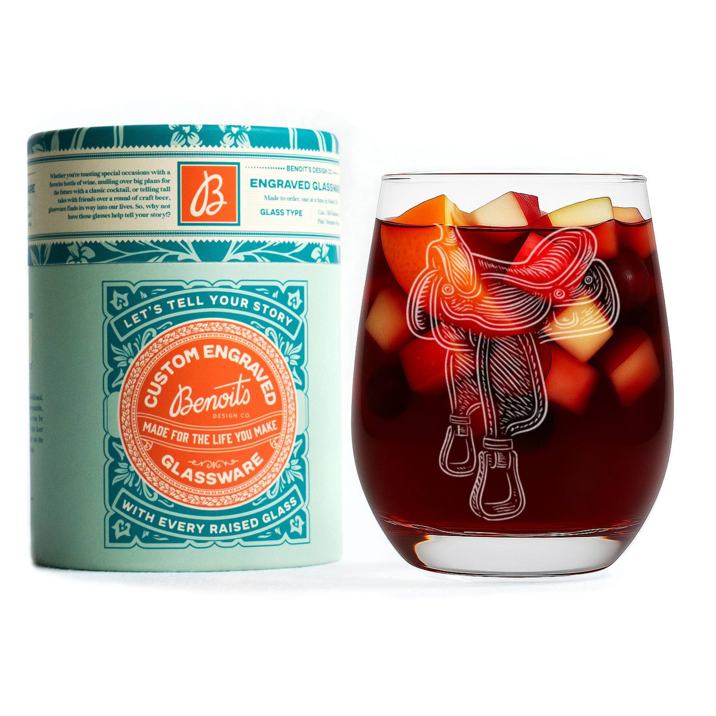 Horse Saddle Drinking Glasses