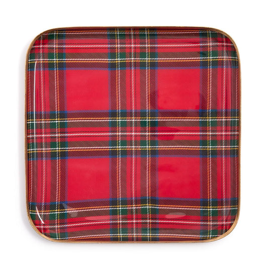 Tartan Decorative Metal Trays