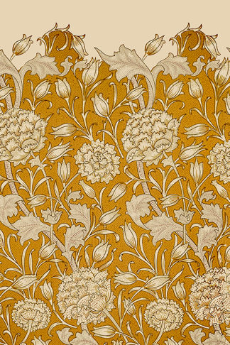 Flower Pattern in Mustard
