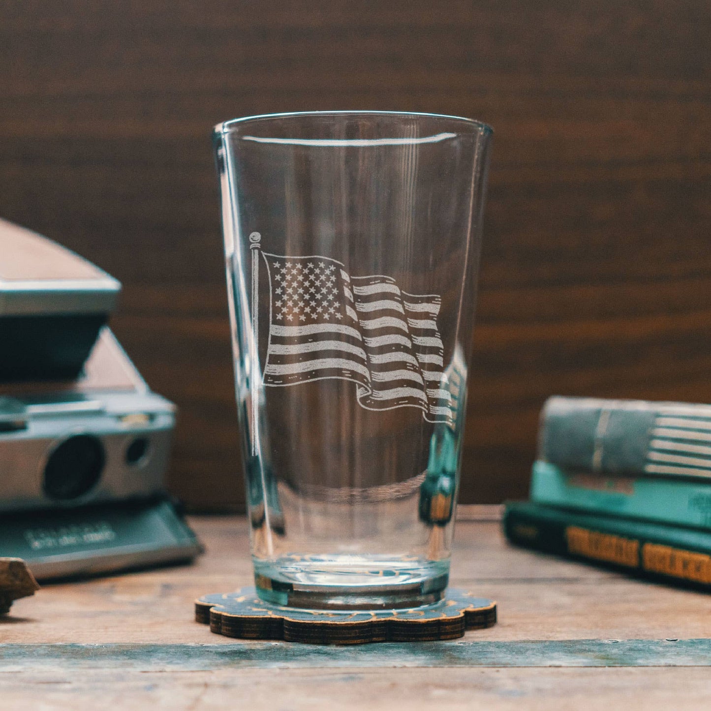 American Flag Glasses