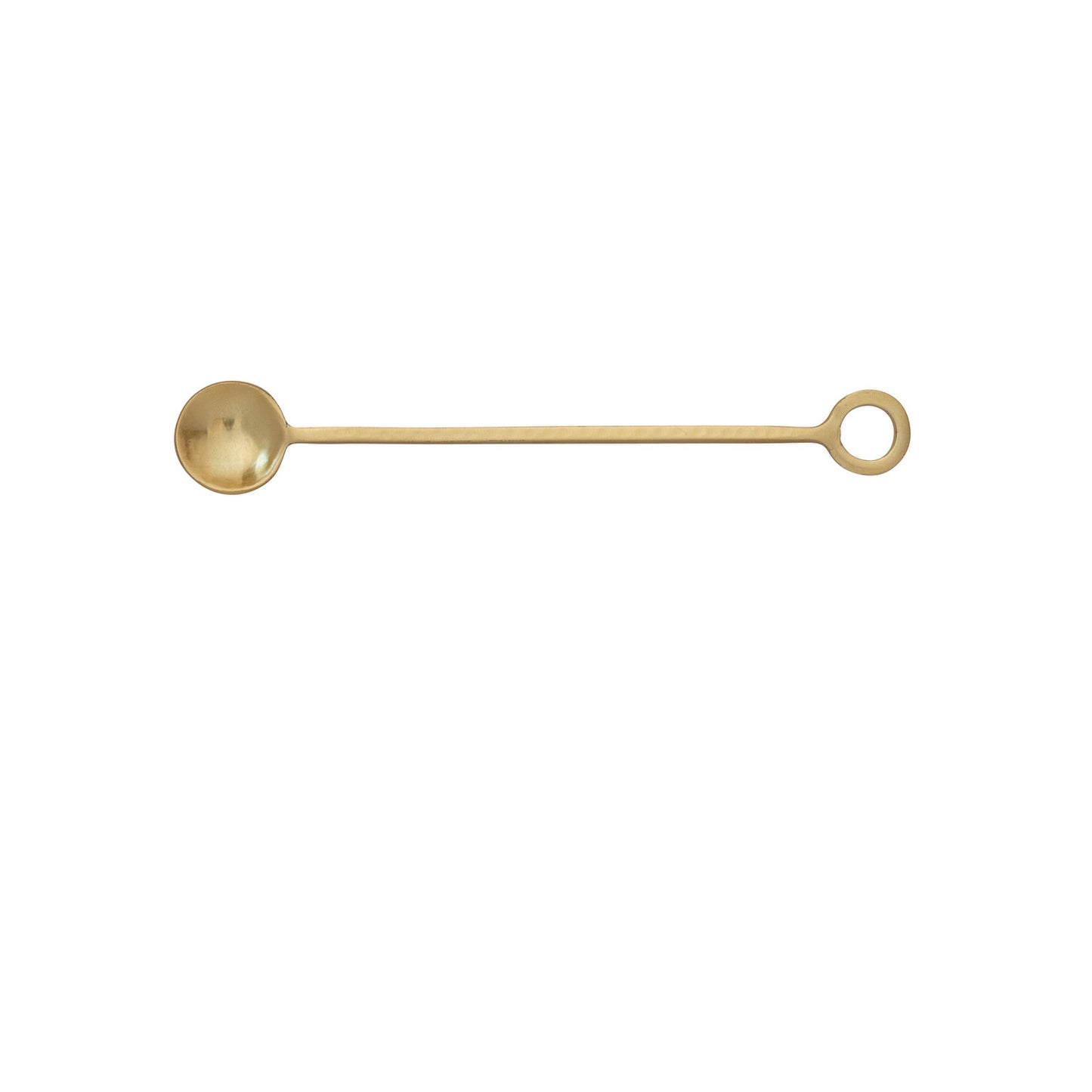 Stainless Steel Cocktail Spoon, Gold Finish