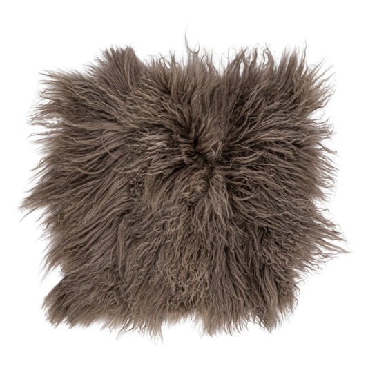 16" Square Mongolian Lamb Fur Seat Cover