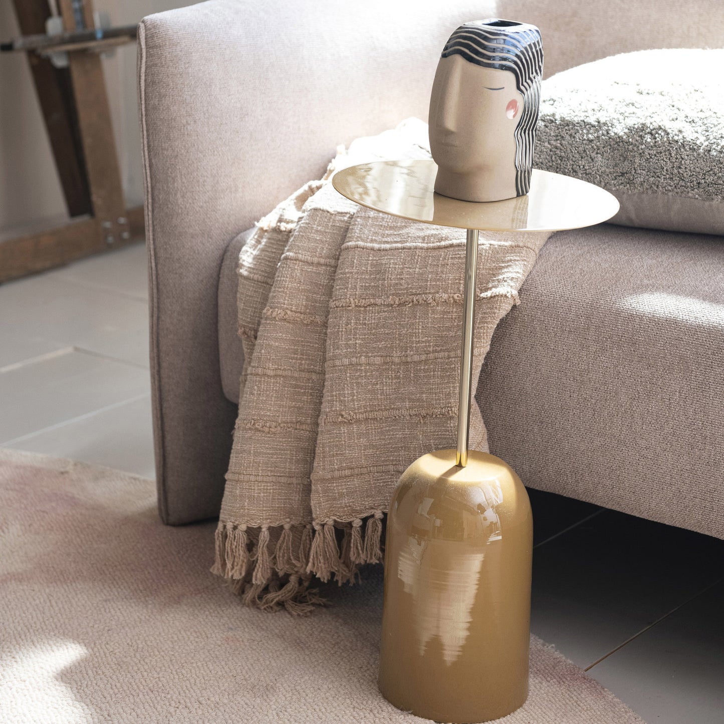 Stonewashed Woven Cotton Slub Throw