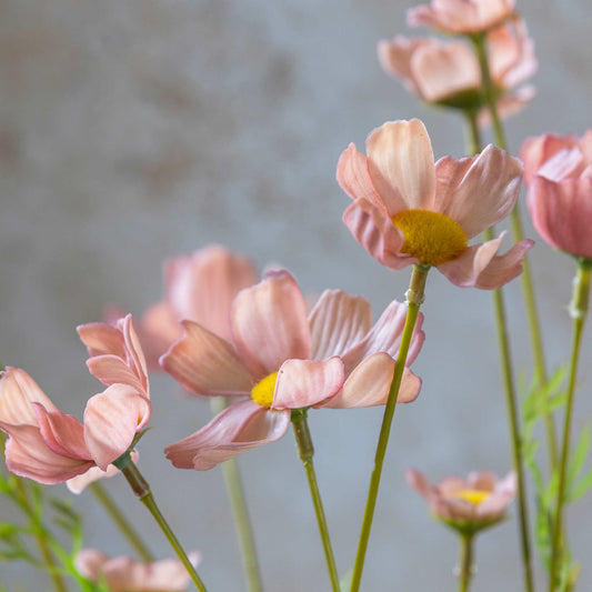 ARTIFICIAL COSMOS MEADOW (Real Touch), SOFT PINK