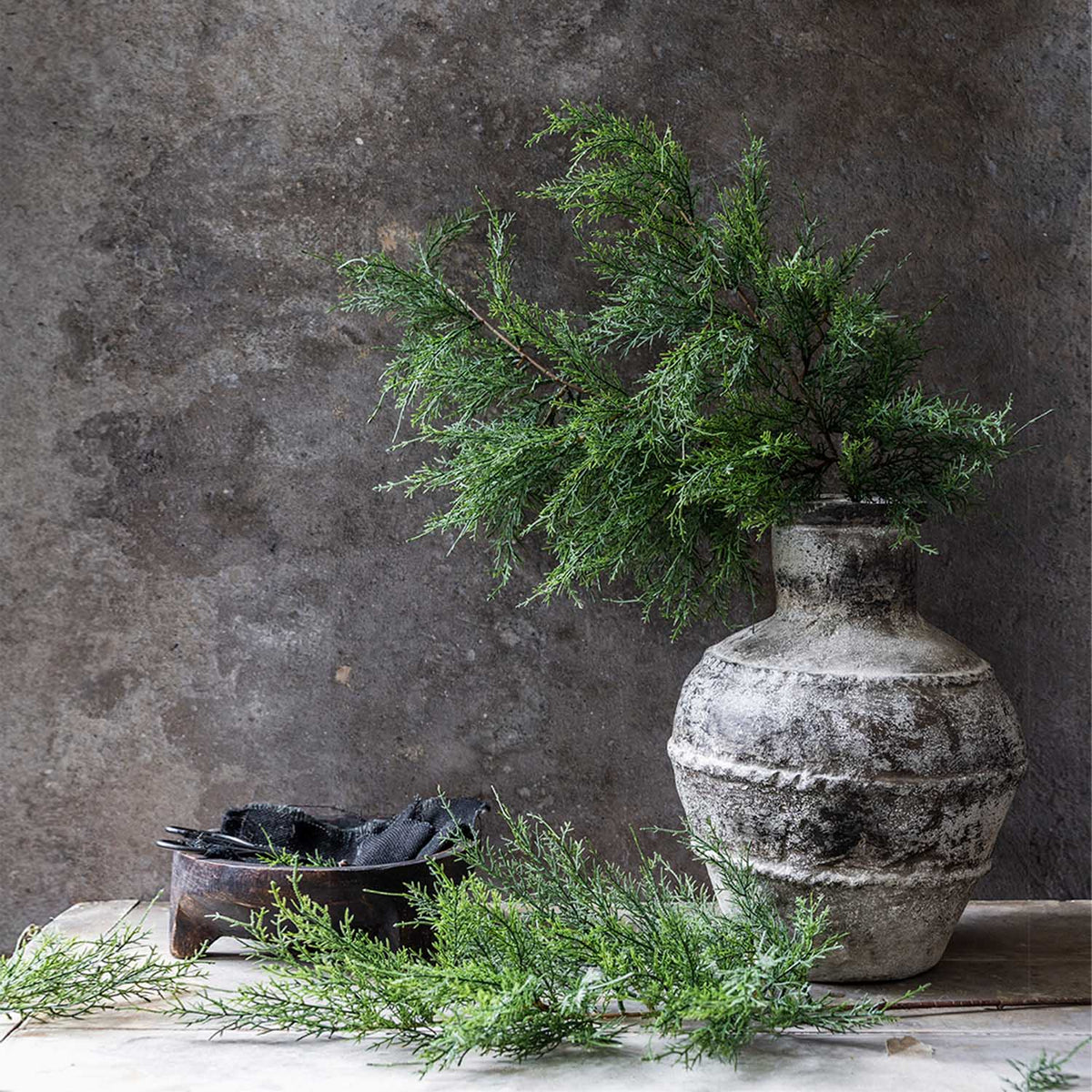 Artificial Cypress Branch