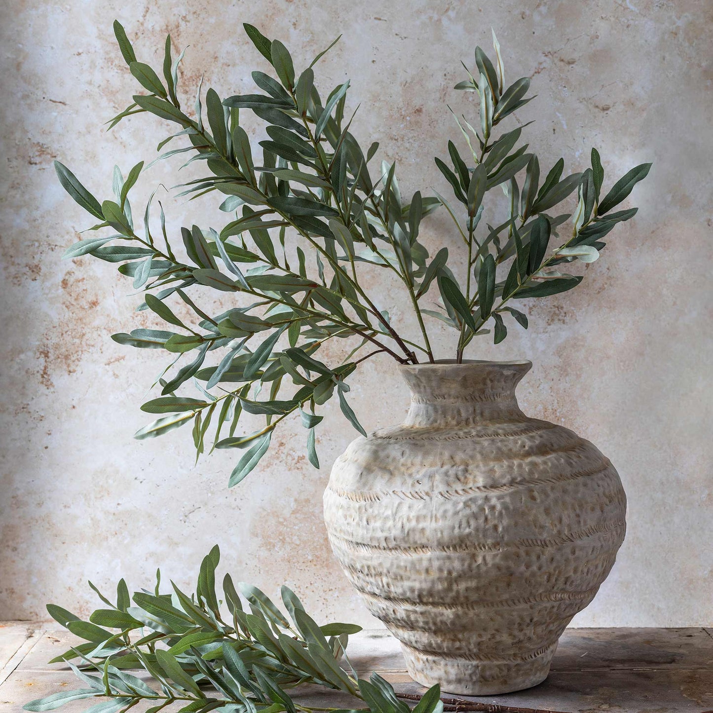 ARTIFICIAL OLIVE BRANCH, SOFT GREEN