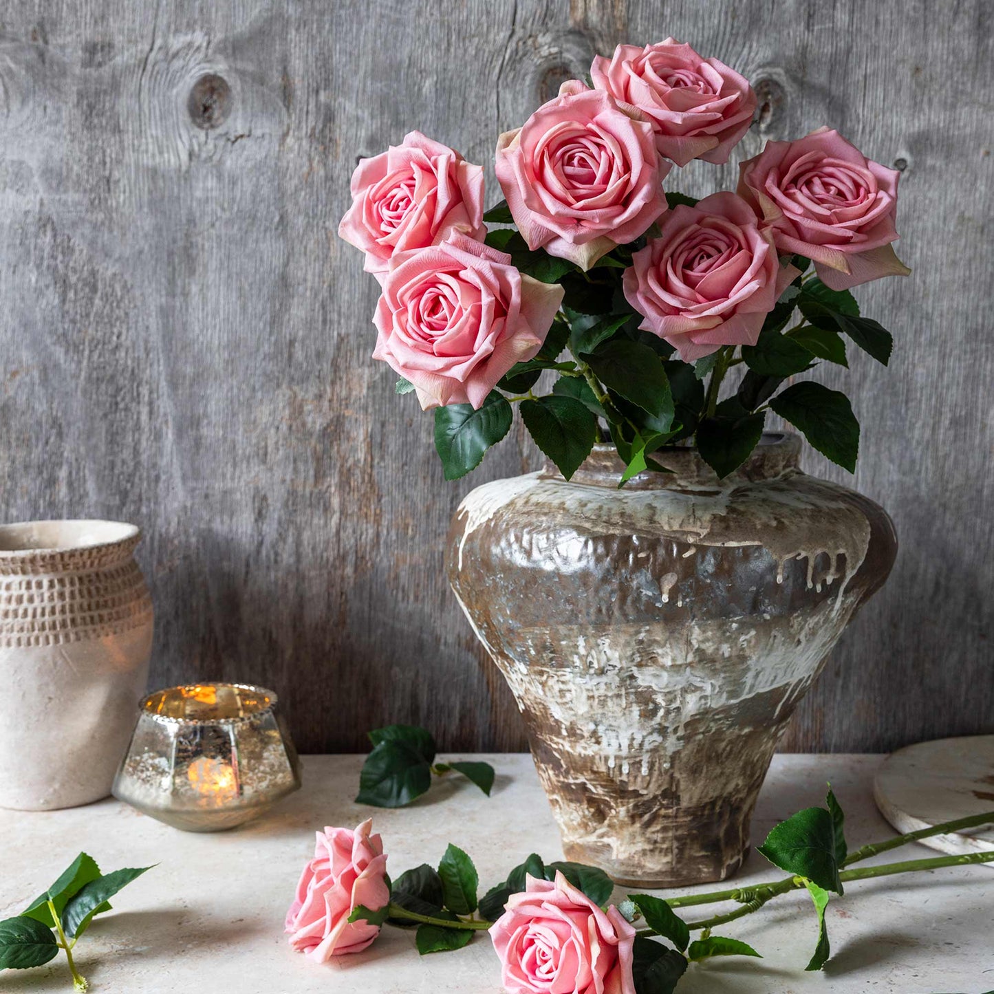 ARTIFICIAL ROSE (Real Touch), PEACH