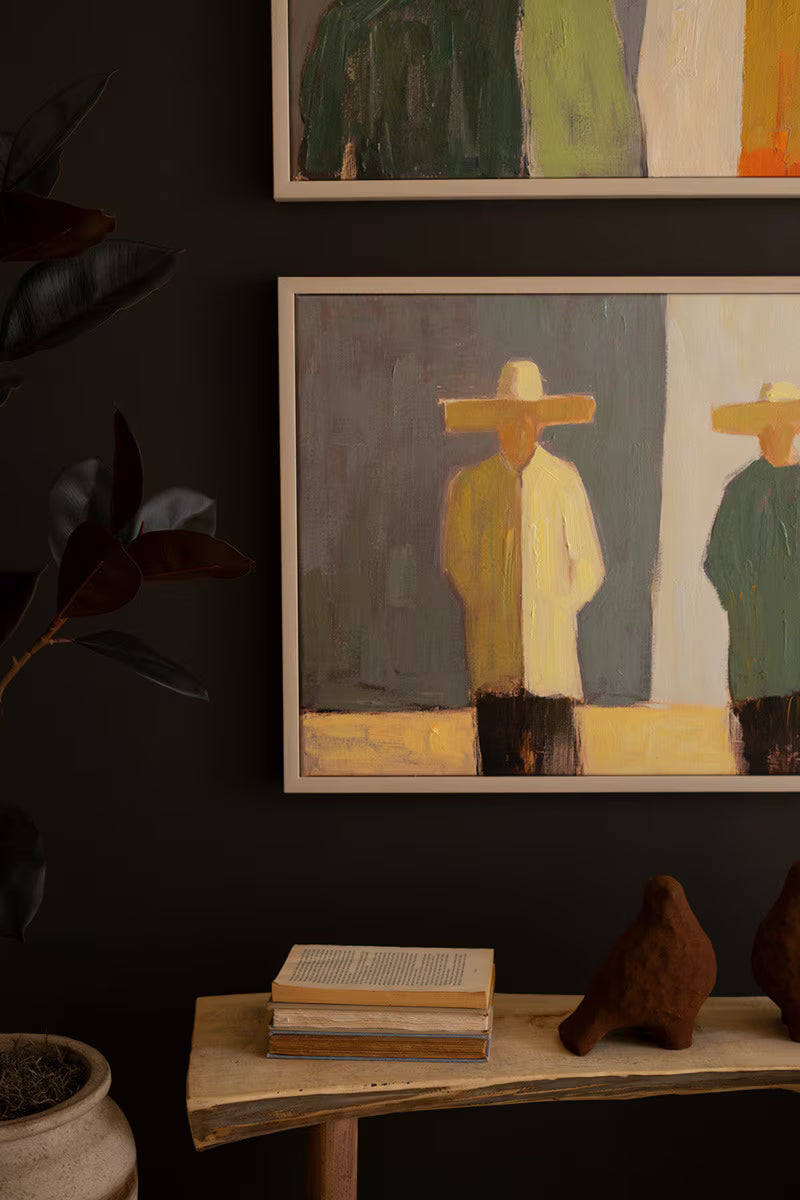 Men & Women in Hats Paintings