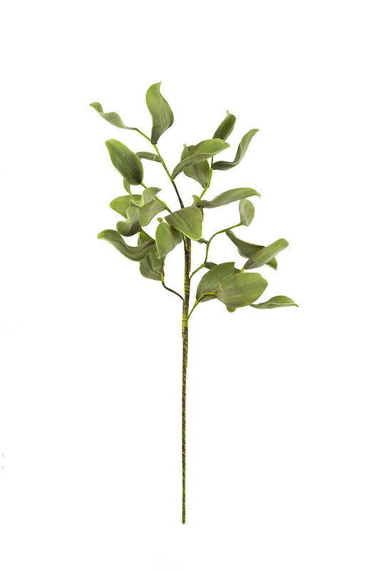 40" tall Green Leaf Stem-Faux
