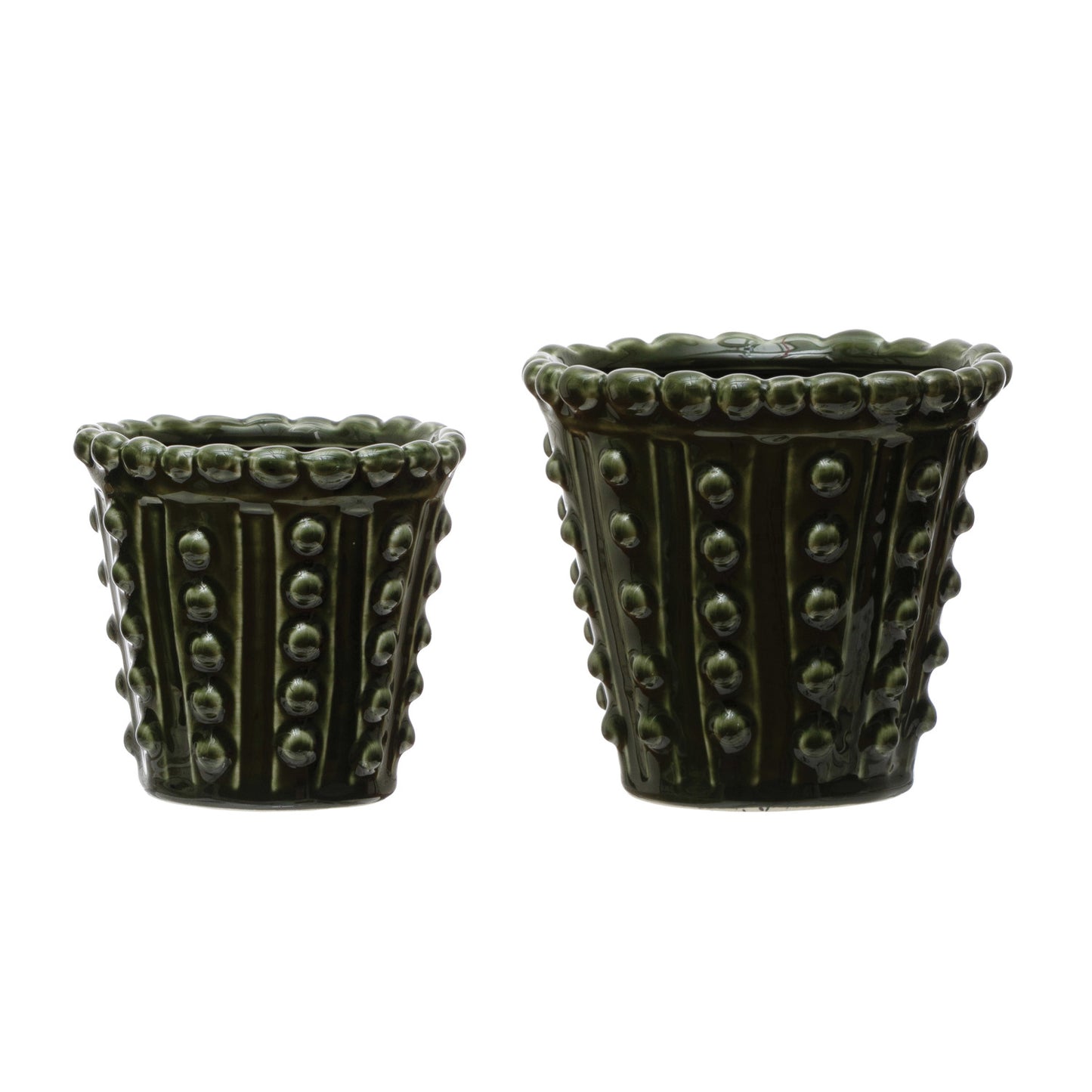 Stoneware Hobnail Planter