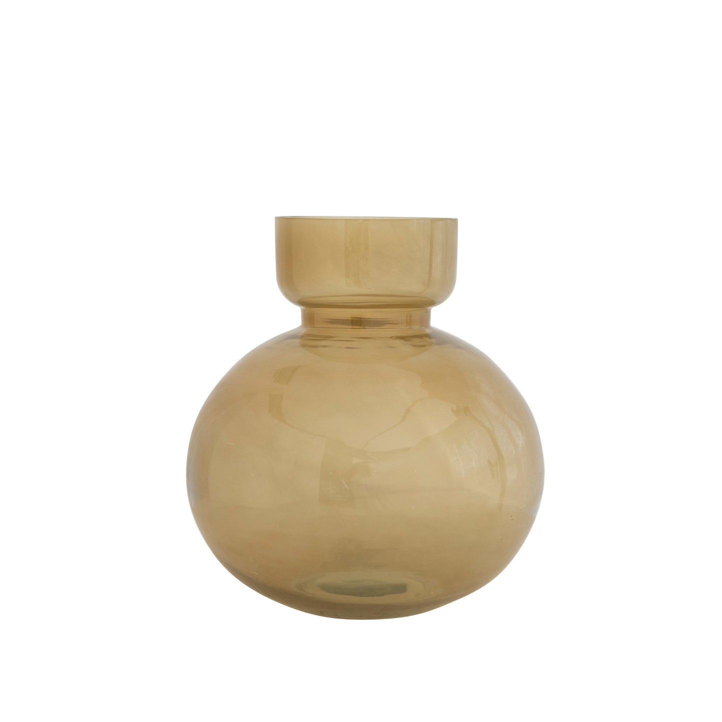 Glass Vase, Olive Color
