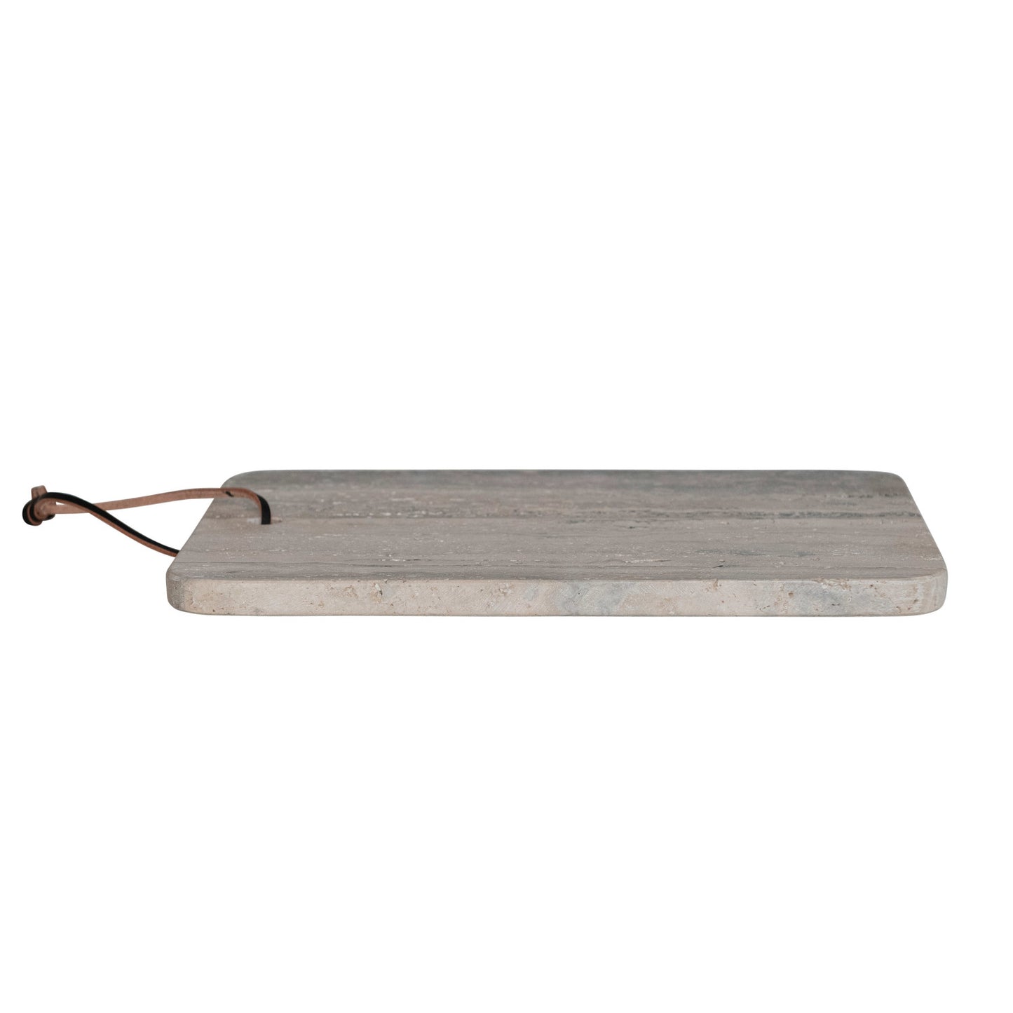 Travertine Cheese/Cutting Board w/ Leather Tie