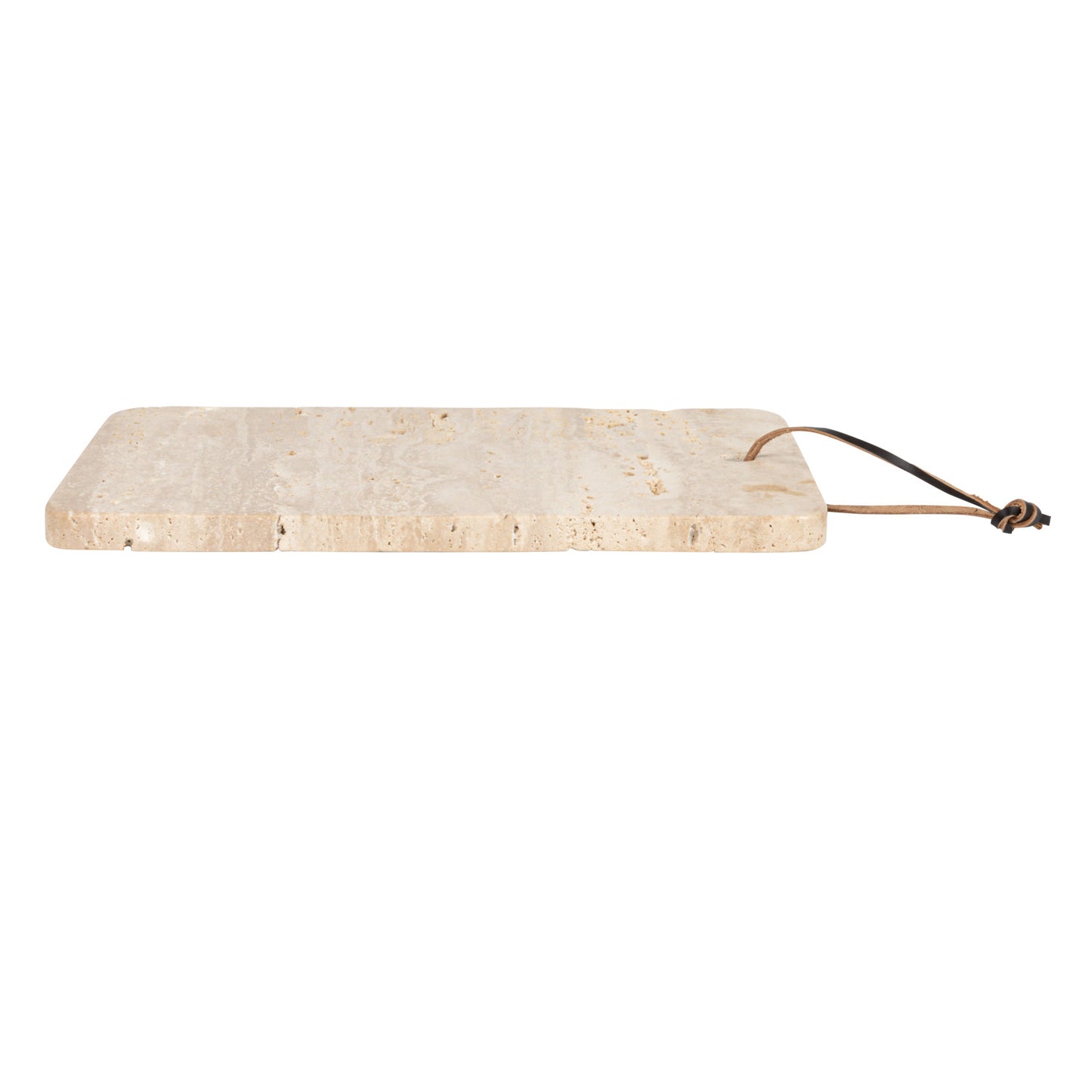 Travertine Cheese/Cutting Board w/ Leather Tie