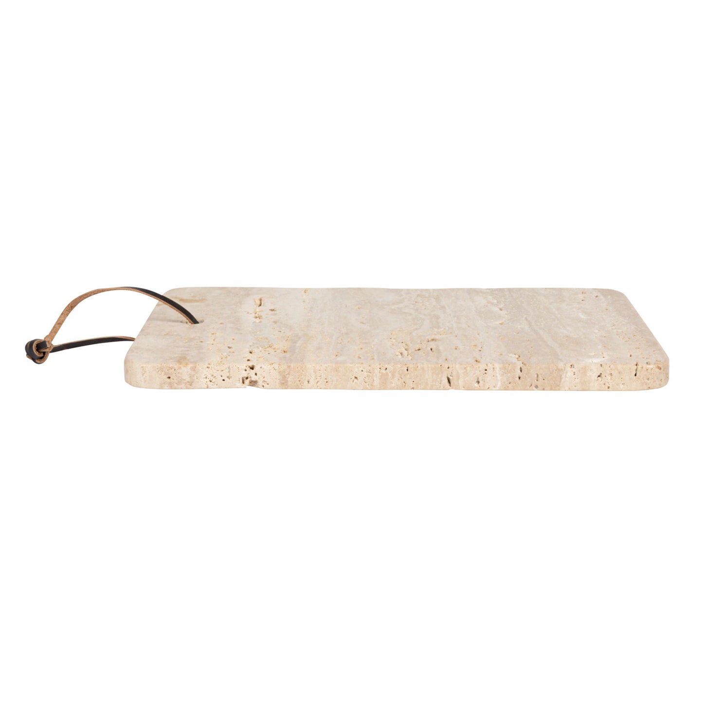 Travertine Cheese/Cutting Board w/ Leather Tie