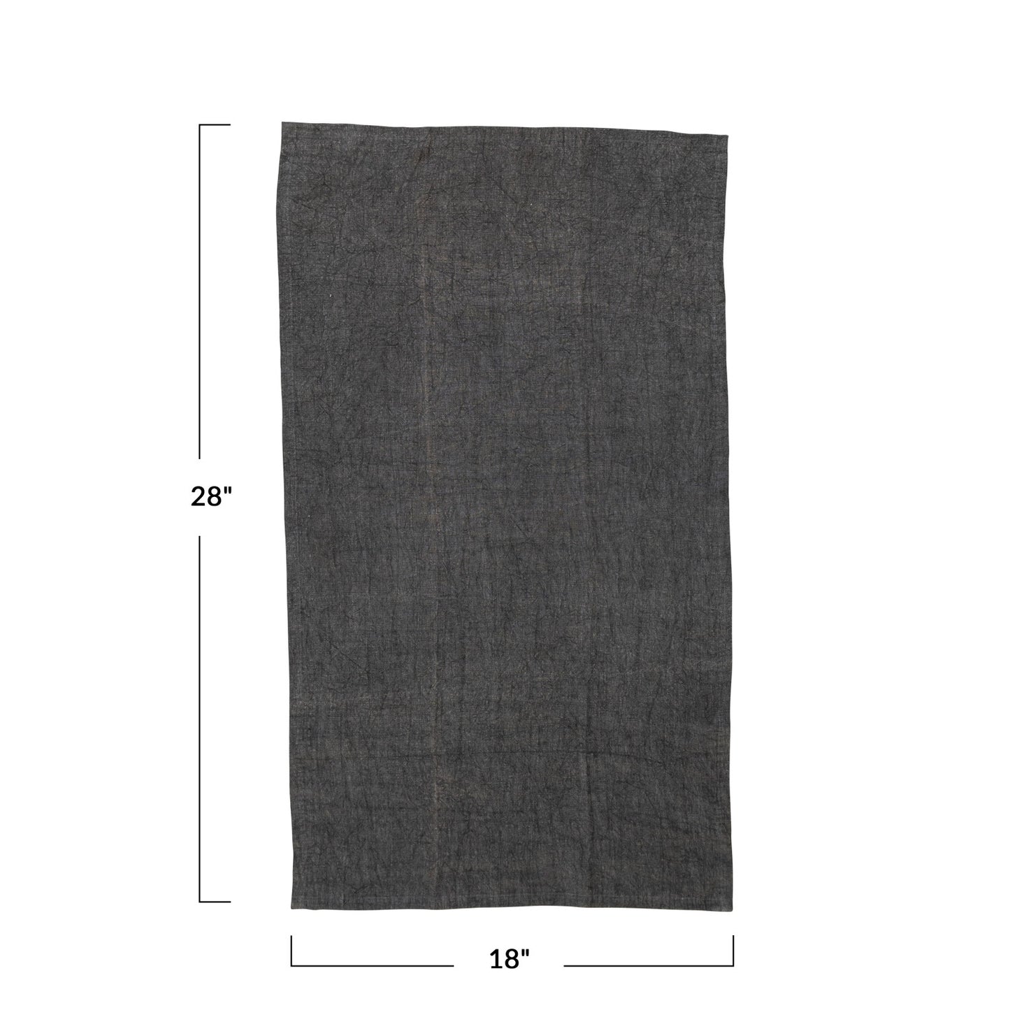 28"L x 18"W Stonewashed Linen Tea Towel