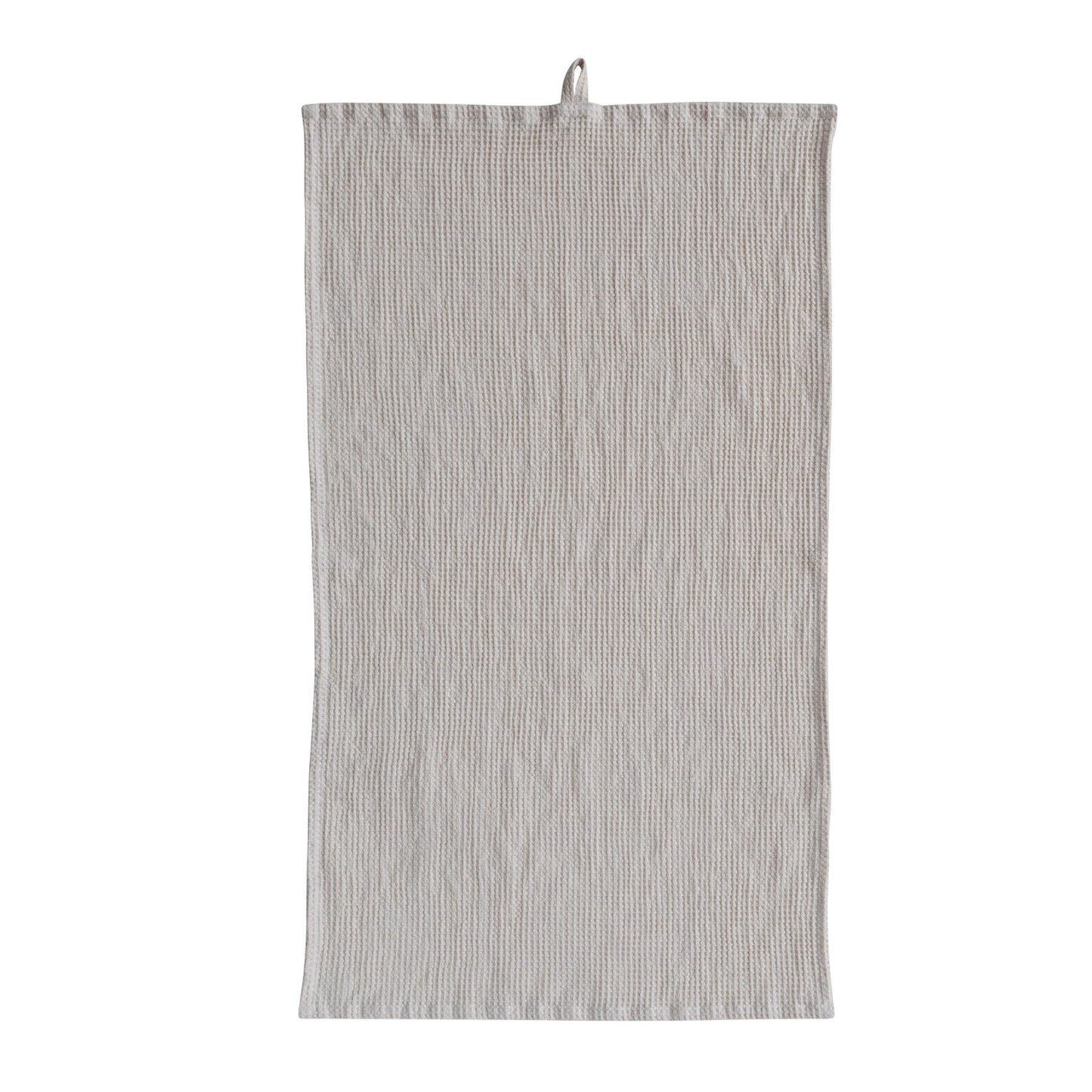 Oversized Woven Linen & Cotton Waffle Tea Towel w/ Loop