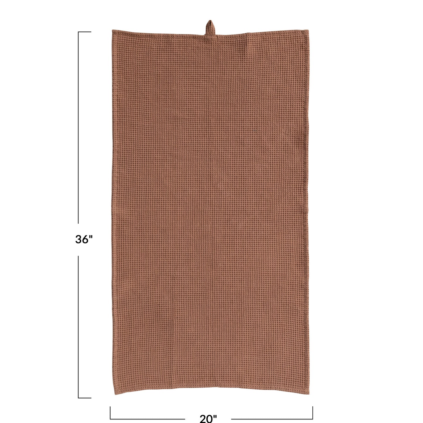 Oversized Woven Linen & Cotton Waffle Tea Towel w/ Loop