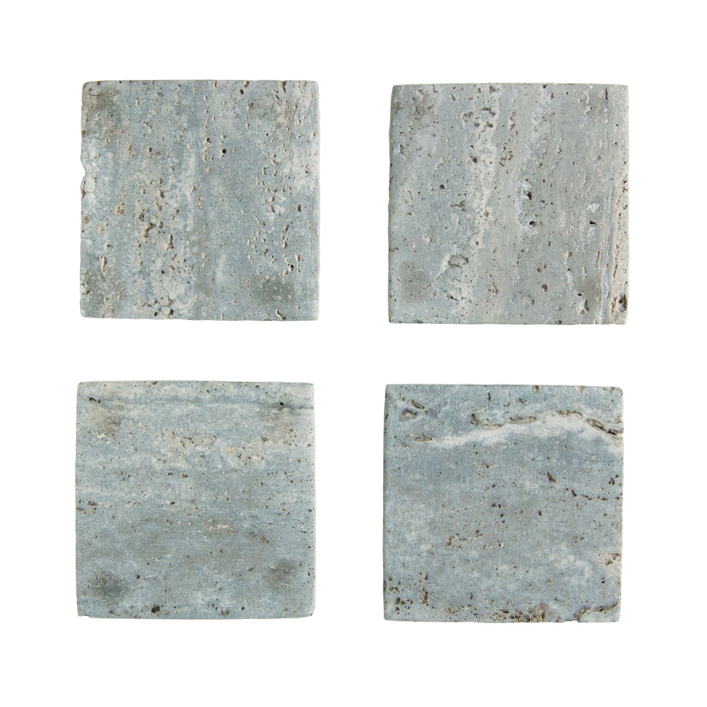 Travertine Coasters, Set of 4