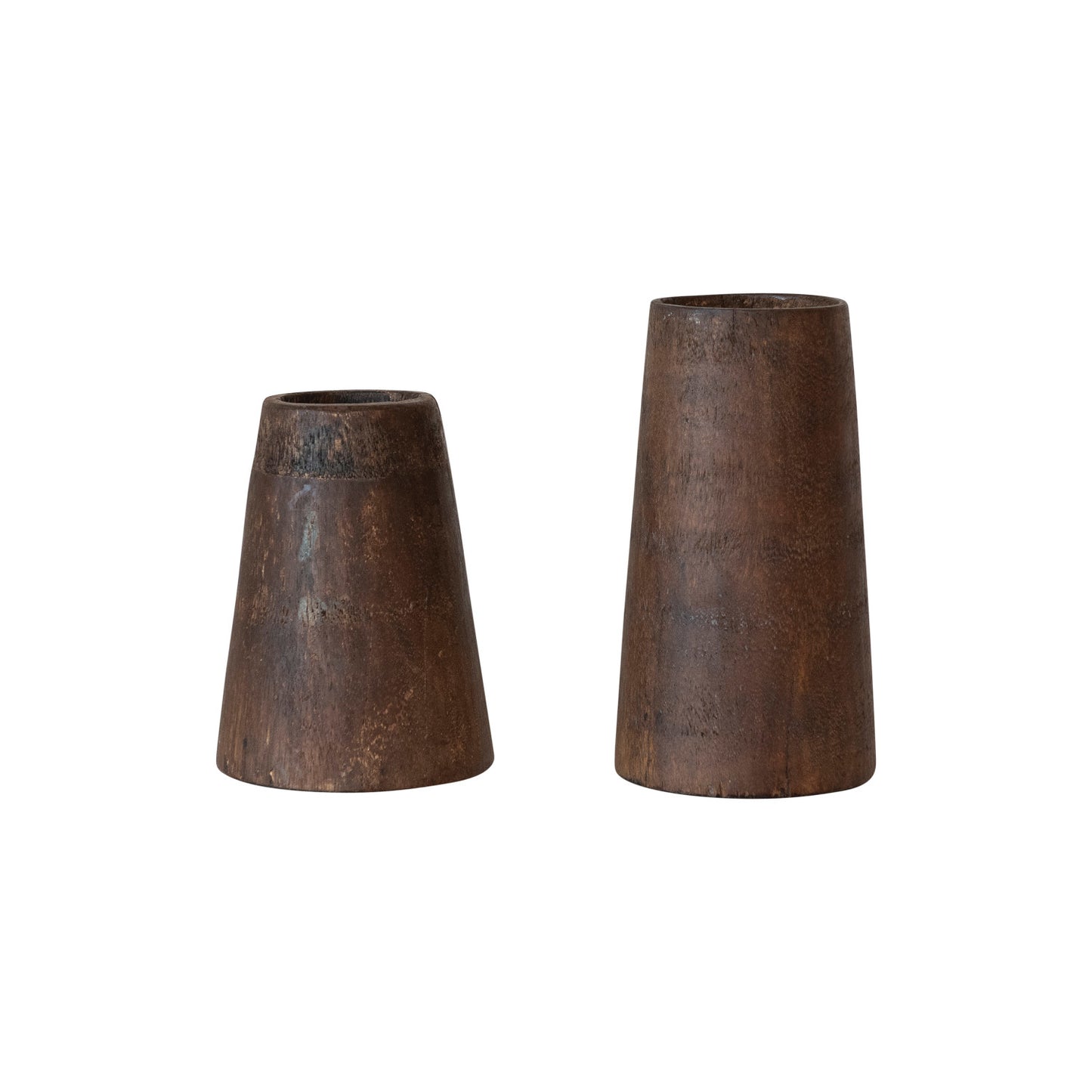 Found Wood Vases