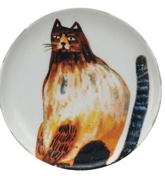 Stoneware Plate w/ Animals