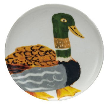Stoneware Plate w/ Animals