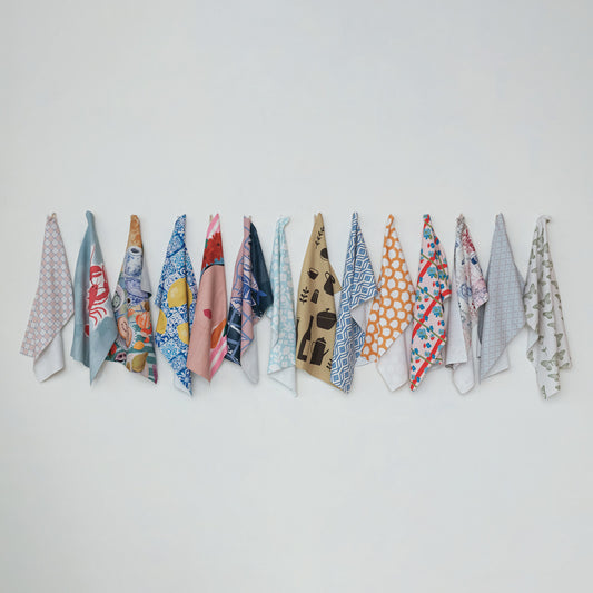 Printed Recycled Microfibre Tea Towels w/ Pattern/Image